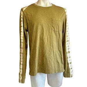 Mens Shirts Size XL Tan Tie Dye Hiking Outdoors Festival Travel Hippy Camping